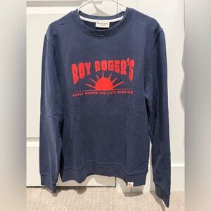Roy Rogers Navy Blue Sweatshirt with Red Print